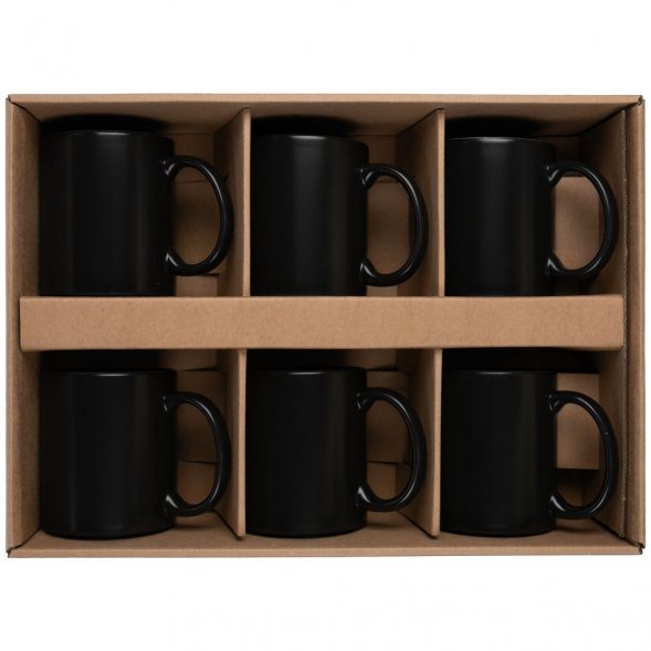 Набор из 6 кружек-хамелеонов On Display, черный 