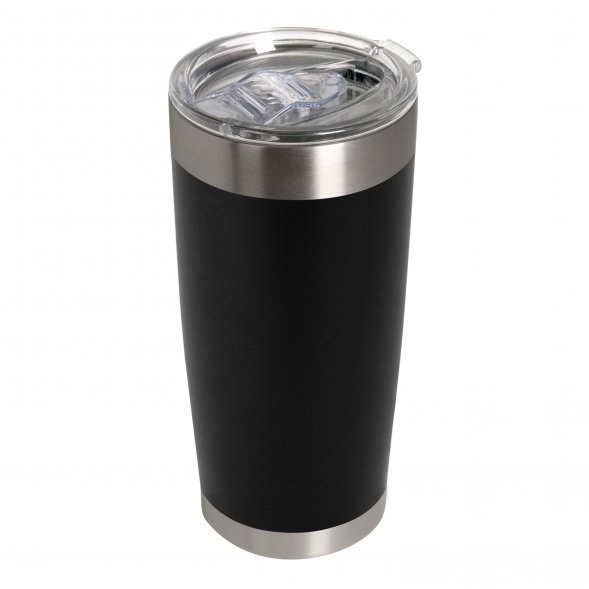 Термокружка вакуумная Crown, черная 