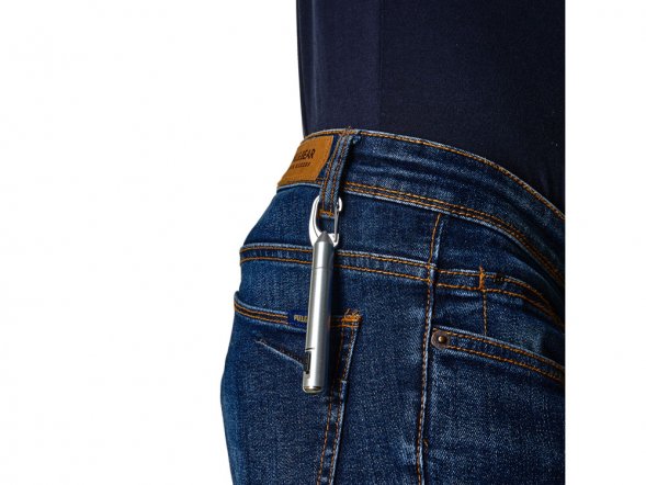 Ручка ARAYA со светодиодным фонариком, серебристый 