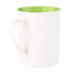 Керамическая кружка Astra, белый/салатовый
