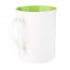 Керамическая кружка Astra, белый/салатовый 