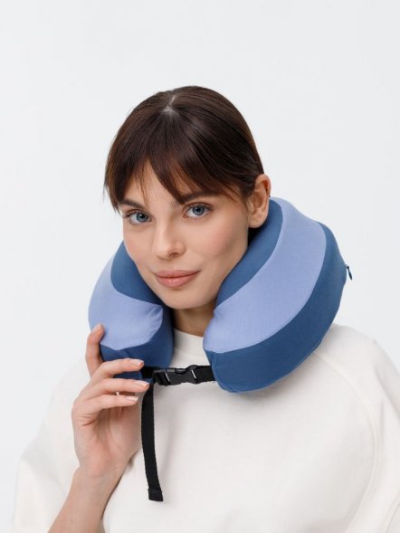 Дорожная подушка Piligrim, голубая 