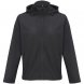 Куртка софтшелл с капюшоном мужская Race Men, черная 