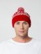 Шапка Elnik, красная с молочно-белым 
