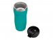 Термокружка Mony Steel 350 мл, soft touch, бирюзовый 320C (P) 