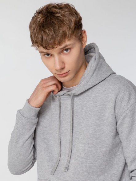 Толстовка с капюшоном Unit Kirenga Heavy, серый меланж 
