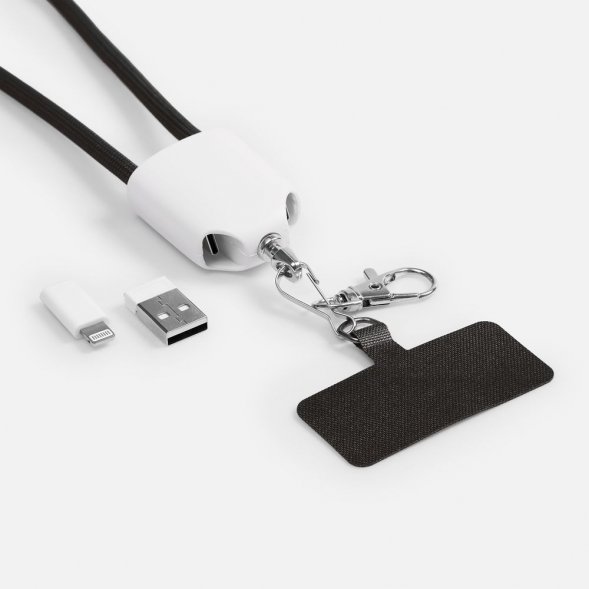 Кабель-ланьярд energyFlex Pro, черный 