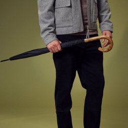 Зонт-трость Commissioner, черный