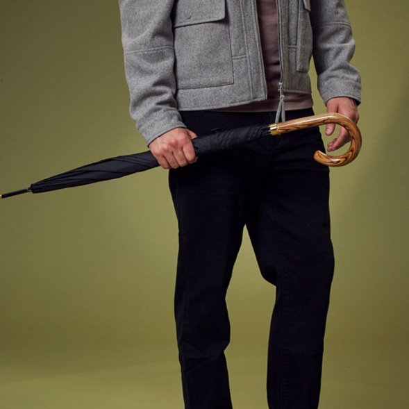 Зонт-трость Commissioner, черный 