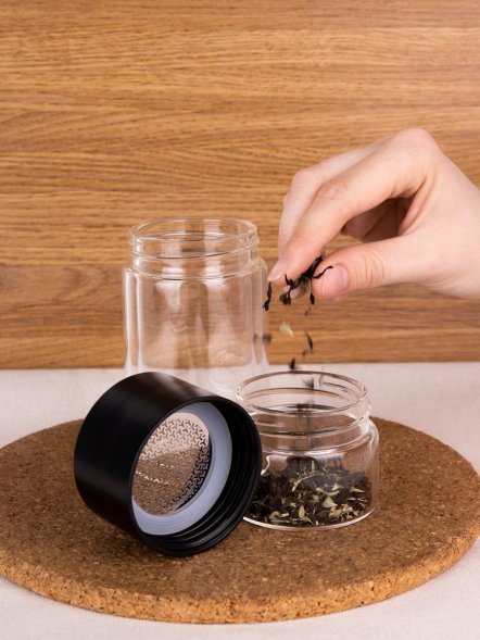 Бутылка для заваривания Cultivar, черная 