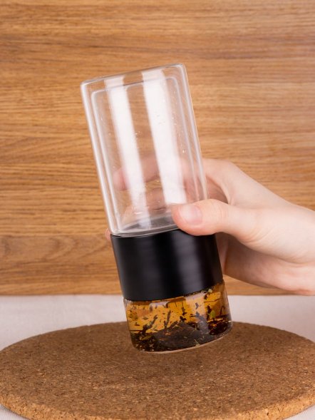 Бутылка для заваривания Cultivar, черная 