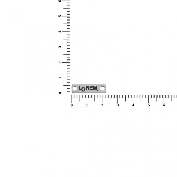 Шильдик металлический Alfa Liten, серебристый 