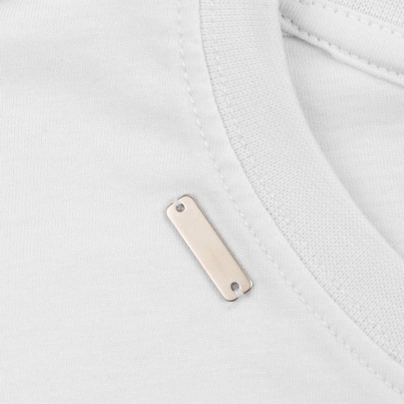 Шильдик металлический Alfa Liten, серебристый 