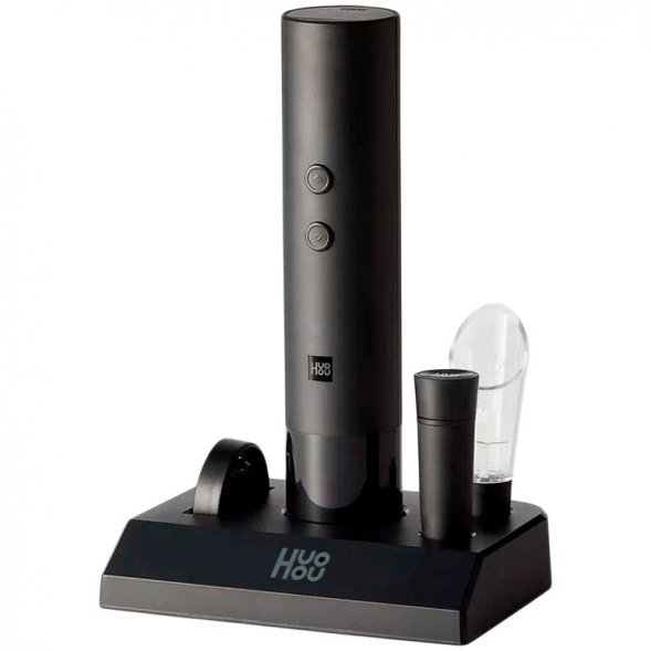 Винный набор HuoHou Electric Wine Bottle Opener 5 in 1, черный 