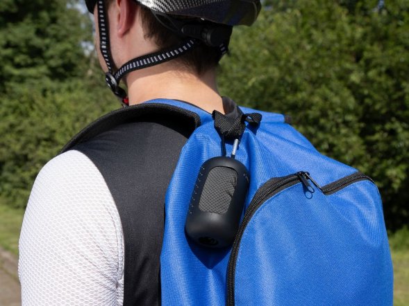 Охлаждающее полотенце Narvik в силиконовом чехле, черное 