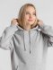 Толстовка с капюшоном унисекс King, серый меланж 