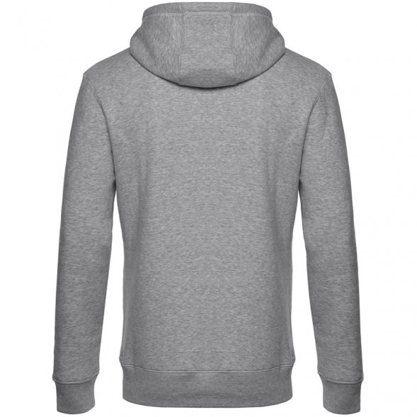 Толстовка с капюшоном унисекс King, серый меланж 