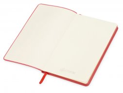 Блокнот Notepeno 130x205 мм с тонированными линованными страницами, красный