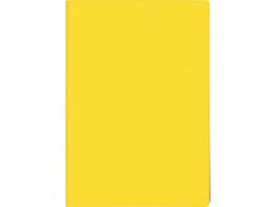 Бизнес-блокнот C1 софт-тач, гибкая обложка, 128 листов, желтый