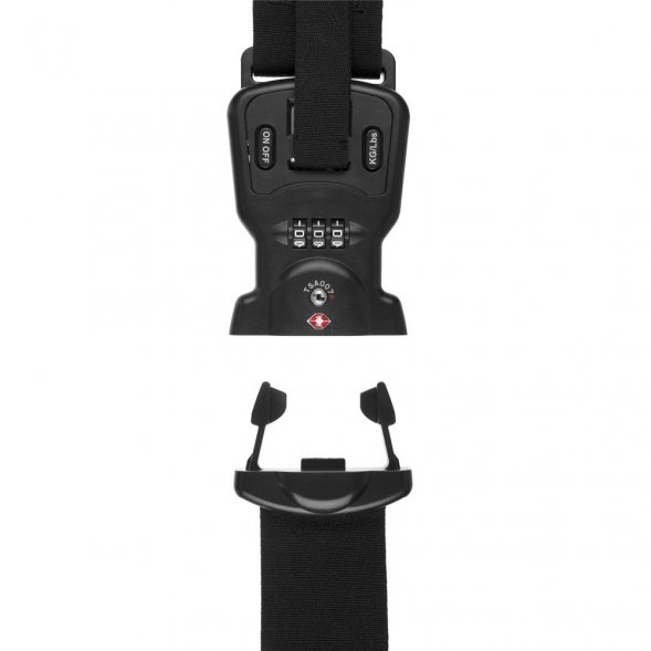 Багажный ремень с весами Bagremmen, черный 