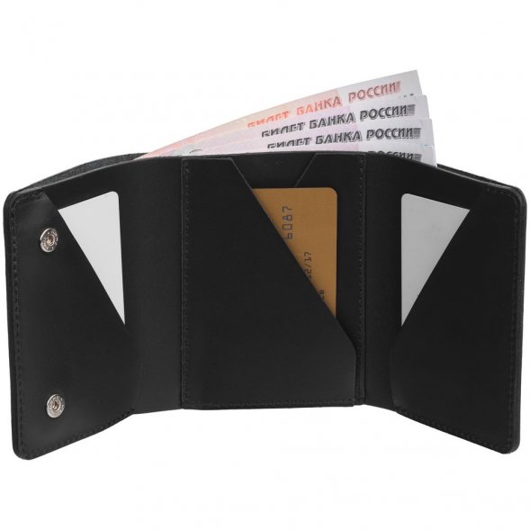 Портмоне inStream, черное 