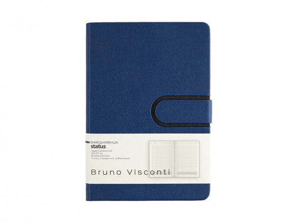 Ежедневник недатированный А5 Status, темно-синий 
