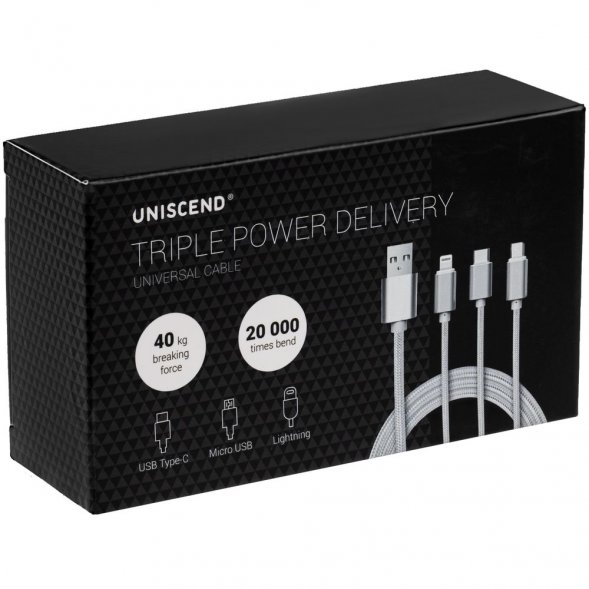 Кабель Triple Power Delivery в футляре 