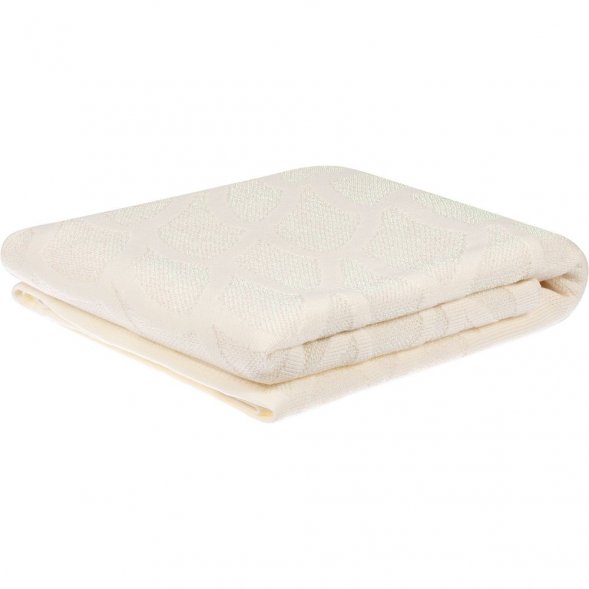 Плед Serpentica, молочный с люрексом 