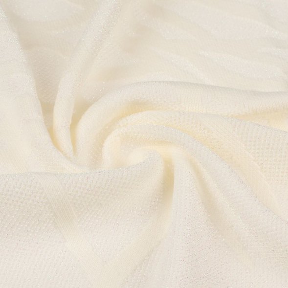 Плед Serpentica, молочный с люрексом 