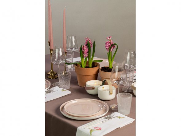 Свеча Valerie Concept с крышкой CNDL 5 GRN, белый/бежевый/зеленый 