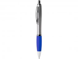Ручка пластиковая шариковая CONWI, серебристый/королевский синий
