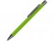 Ручка шариковая UMA STRAIGHT GUM soft-touch, с зеркальной гравировкой, зеленое яблоко 