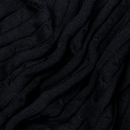 Плед Fado вязаный, темно-синий (без подарочной коробки)