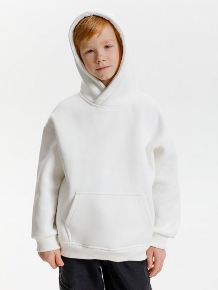 Худи детское оверсайз Junipero, молочное (белое) 
