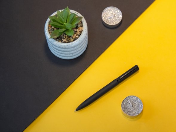 Шариковая металлическая ручка Siegfried, черный 