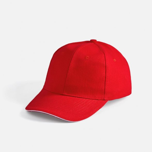 Бейсболка Buffalo, красная с белым 