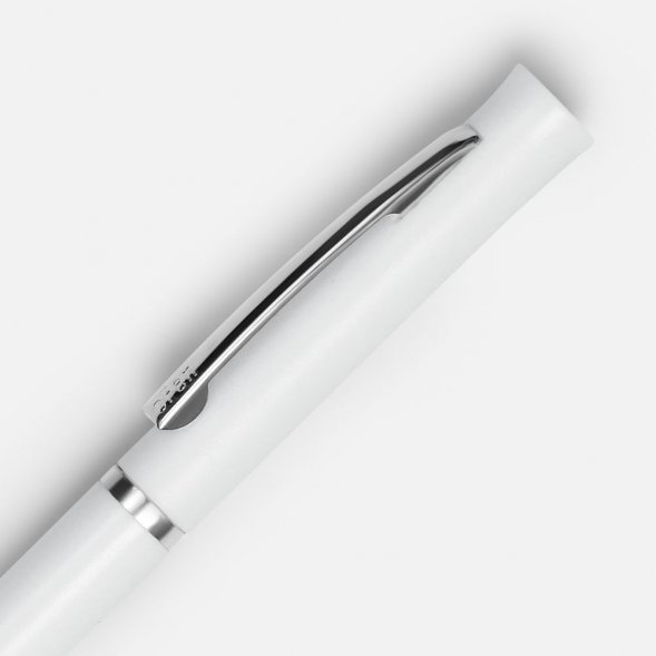 Ручка шариковая Euro Chrome, белая 