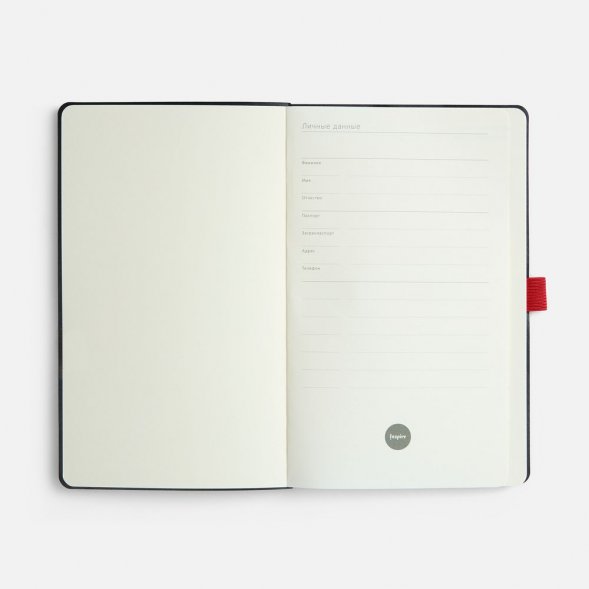 Ежедневник Lungo, недатированный, красный 