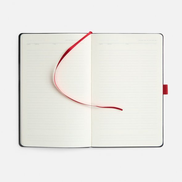 Ежедневник Lungo, недатированный, красный 