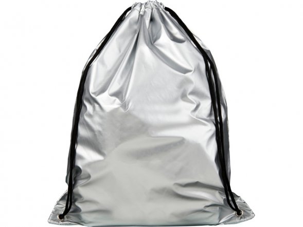 Блестящий рюкзак со шнурком Oriole, серебристый 