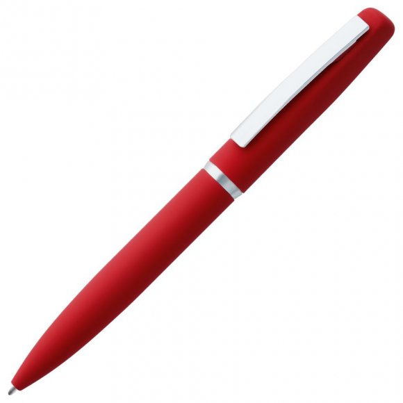 Ручка шариковая Bolt Soft Touch, красная 
