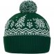 Шапка Elnik, зеленая с молочно-белым 