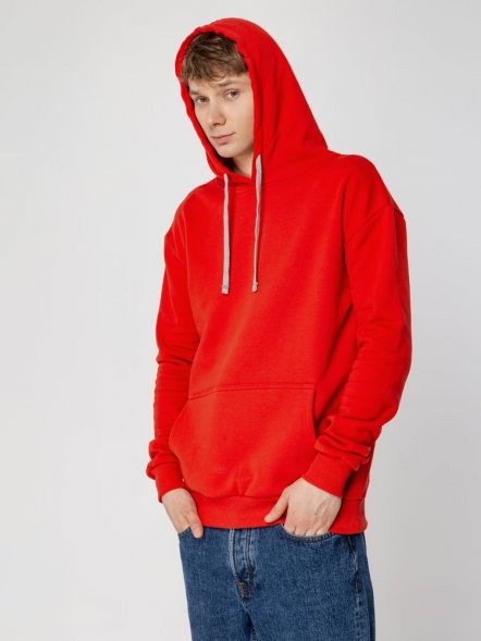 Толстовка с капюшоном Unit Kirenga Heavy, красная 