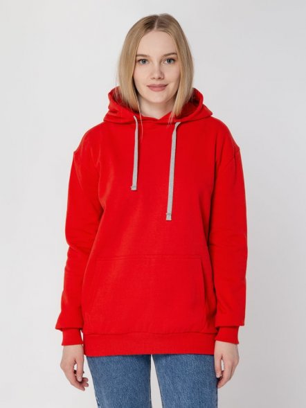 Толстовка с капюшоном Unit Kirenga Heavy, красная 