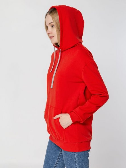Толстовка с капюшоном Unit Kirenga Heavy, красная 