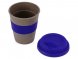 Стакан с силиконовой крышкой Cafe, темно-синий 