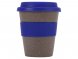 Стакан с силиконовой крышкой Cafe, темно-синий 