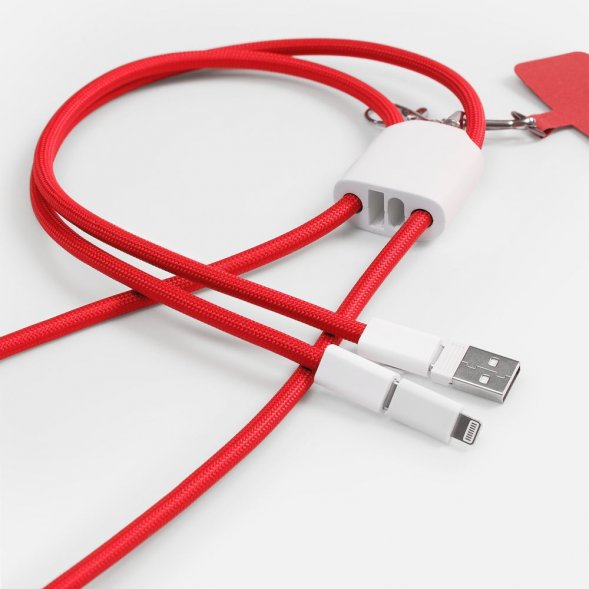 Кабель-ланьярд energyFlex Pro, красный 