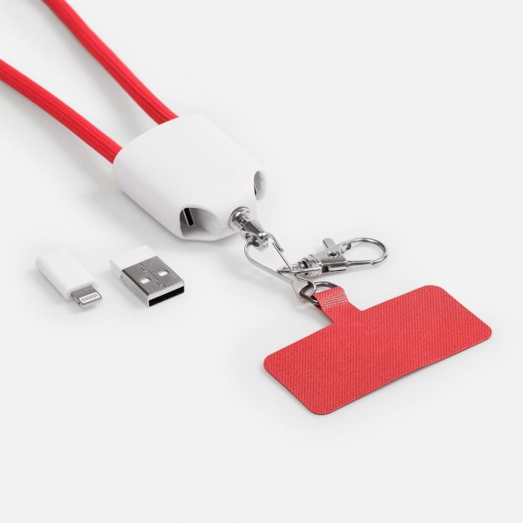 Кабель-ланьярд energyFlex Pro, красный 
