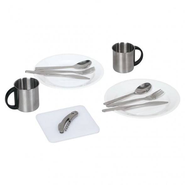 Набор для пикника Lilla Fridag на 2 персоны, серый с синим 